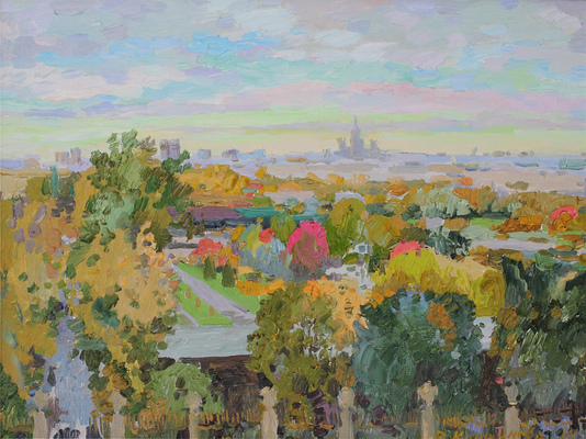 Коршунова Вера Александровна. Октябрь. Вид на Парк Горького 